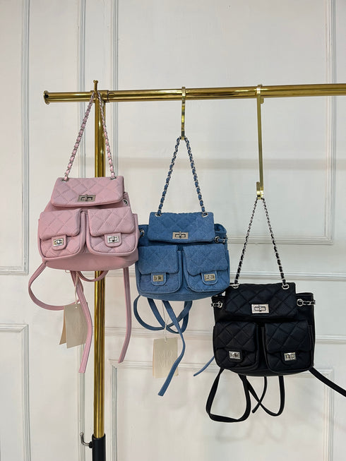 Ladies Style Mini Hand and Back Pack Bag